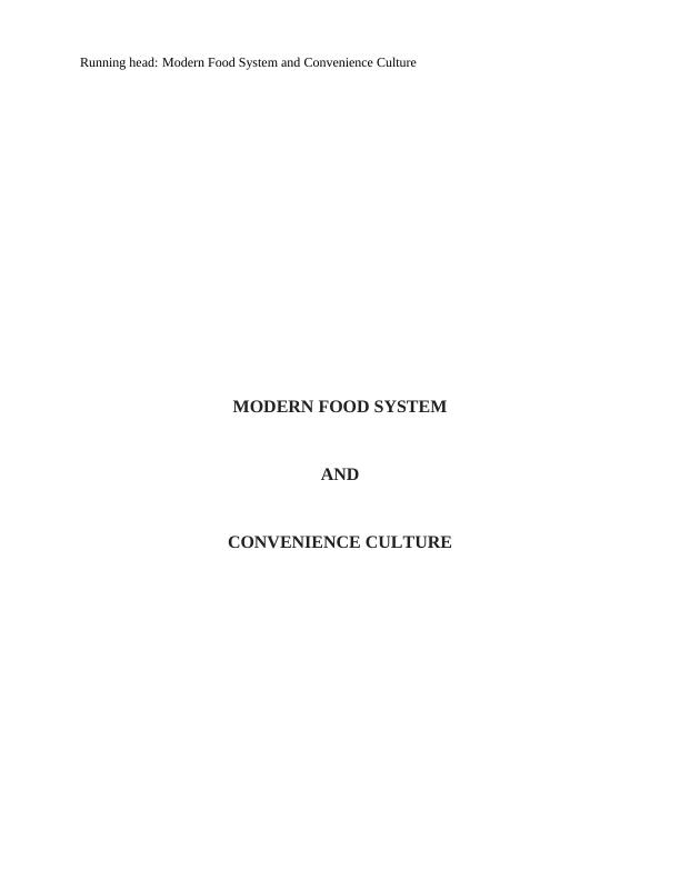 Modern Food System and Convenience Culture Report 2022_1
