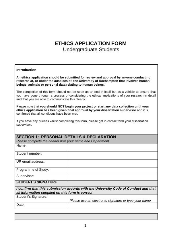 Ethics Application Form for Undergraduate Students_1