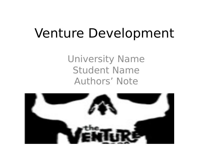 (PDF) The Venture Development Processes_1