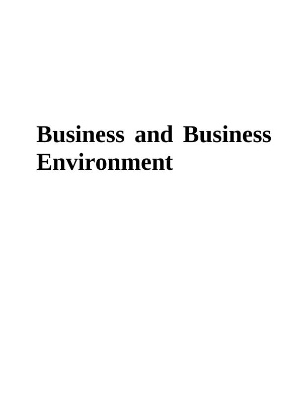 Business and Business Environment INTRODUCTION: Metro Bank_1