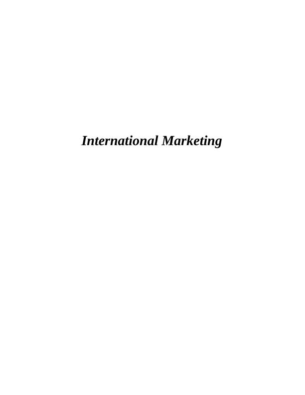 Analysis of International Marketing Strategies_1