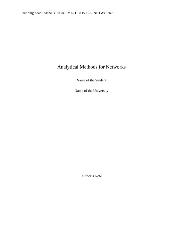 Network Analysis Assignment_1