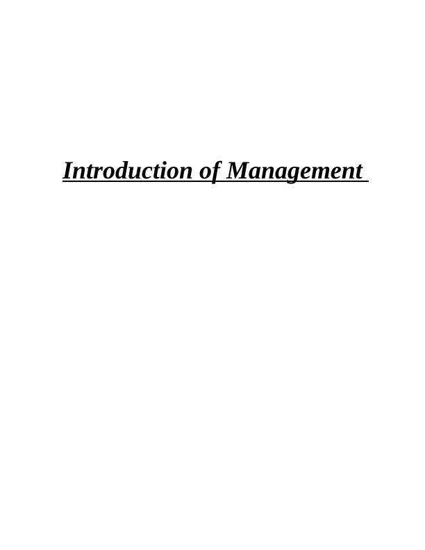 Introduction of Management_1