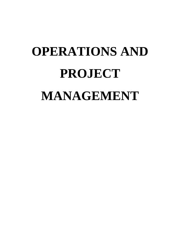 Operations and Project Management Principles Doc_1