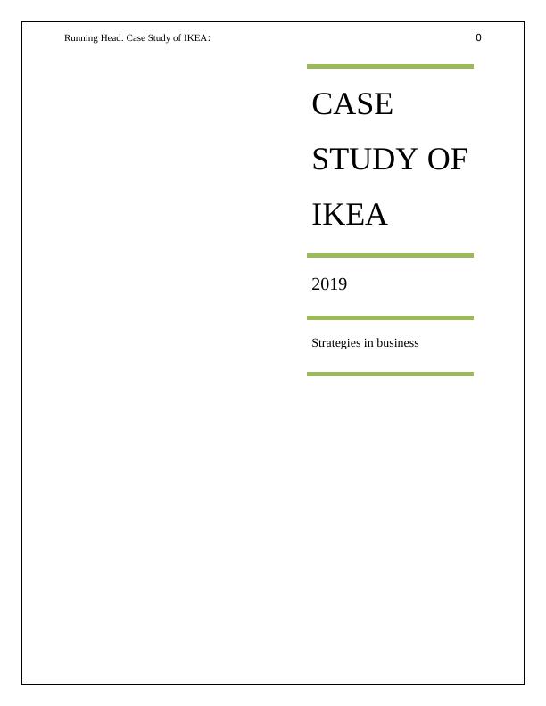 Case Study of IKEA: Strategies in Business_1