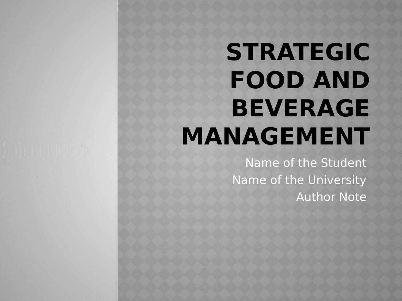 strategic-food-and-beverage-management