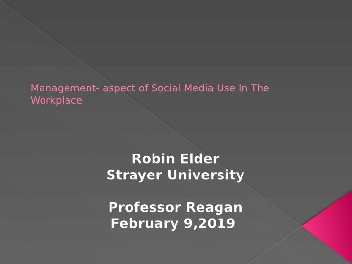 Management- aspect of Social Media Use In The Workplace_1