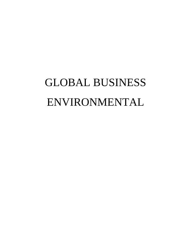 Global Business Environmental Introduction_1