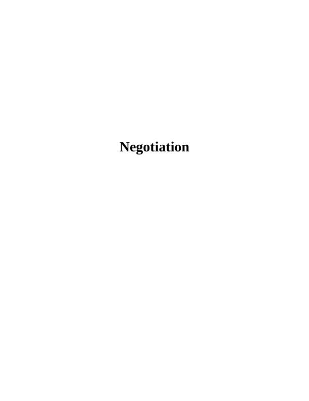 (PDF) Negotiation and Conflict Resolution_1