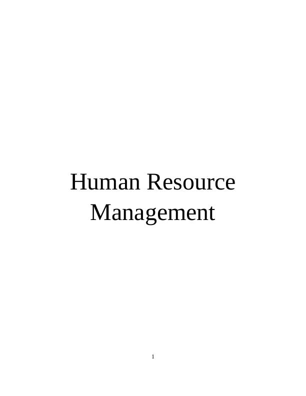 Human Resource Management Function Doc_1