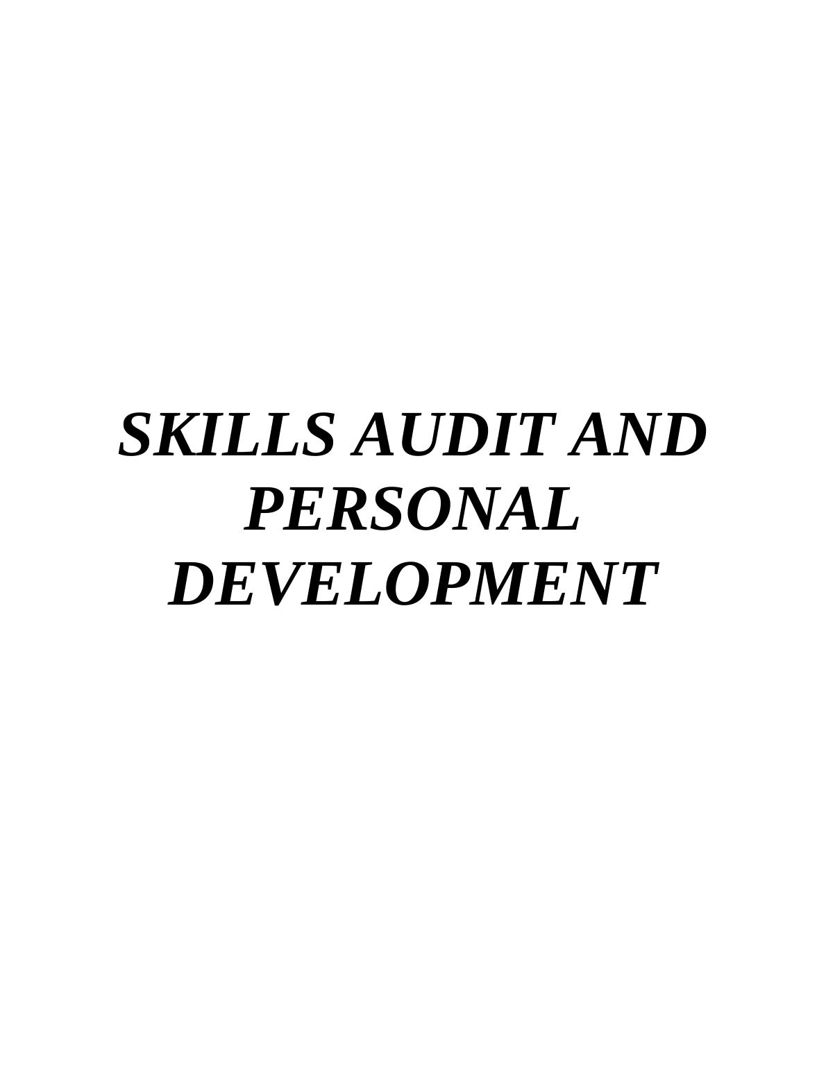 Personal Skill Audit and Professional Development (pdf)_1