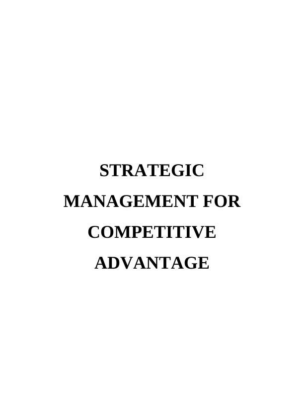 Strategic Management for Competitive Advantage_1