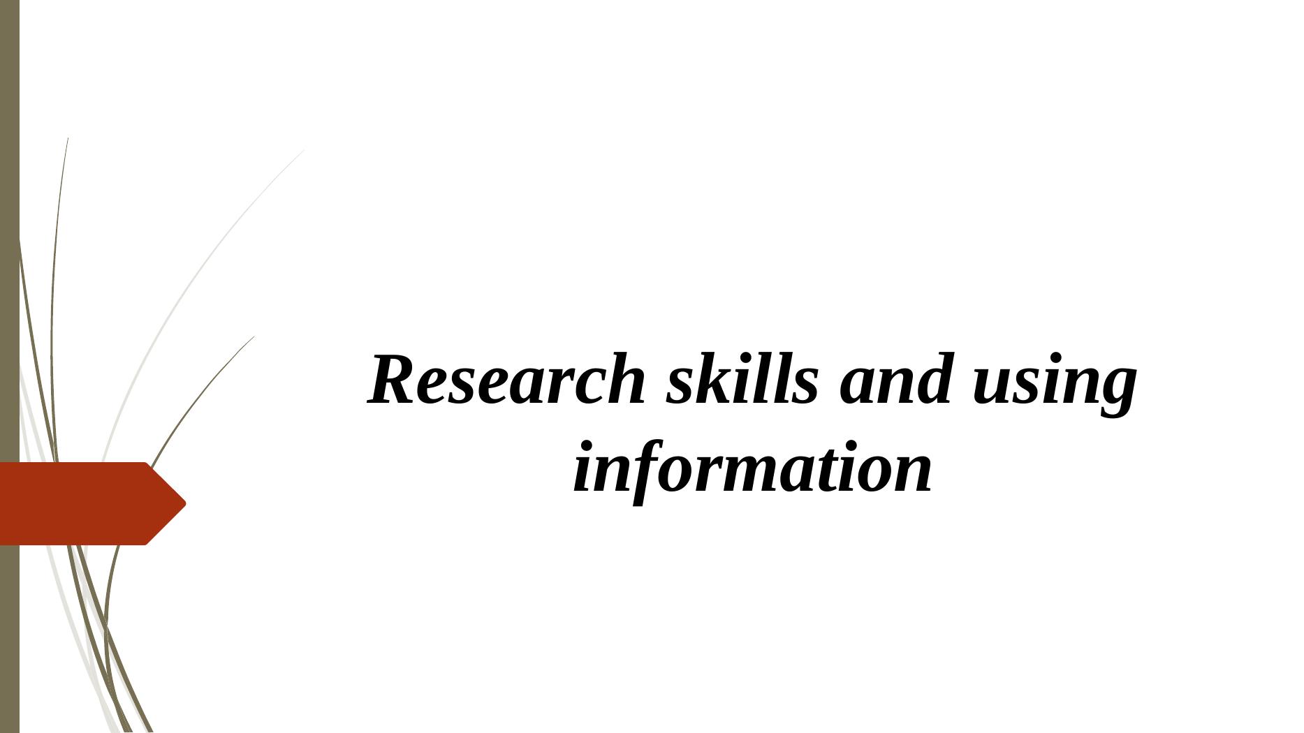 Research Skills and Using Information_1