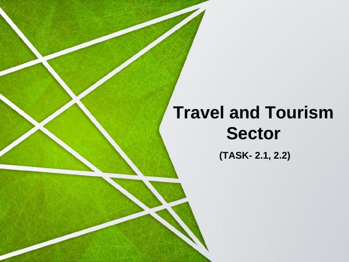 TRAVEL AND TOURISM SECTOR_1