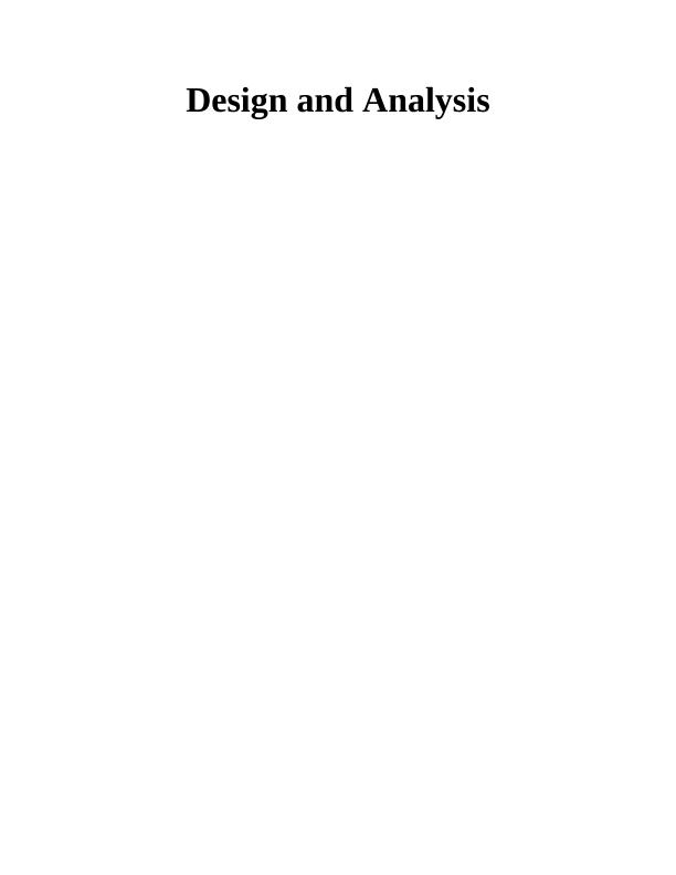 Design and Analysis_1