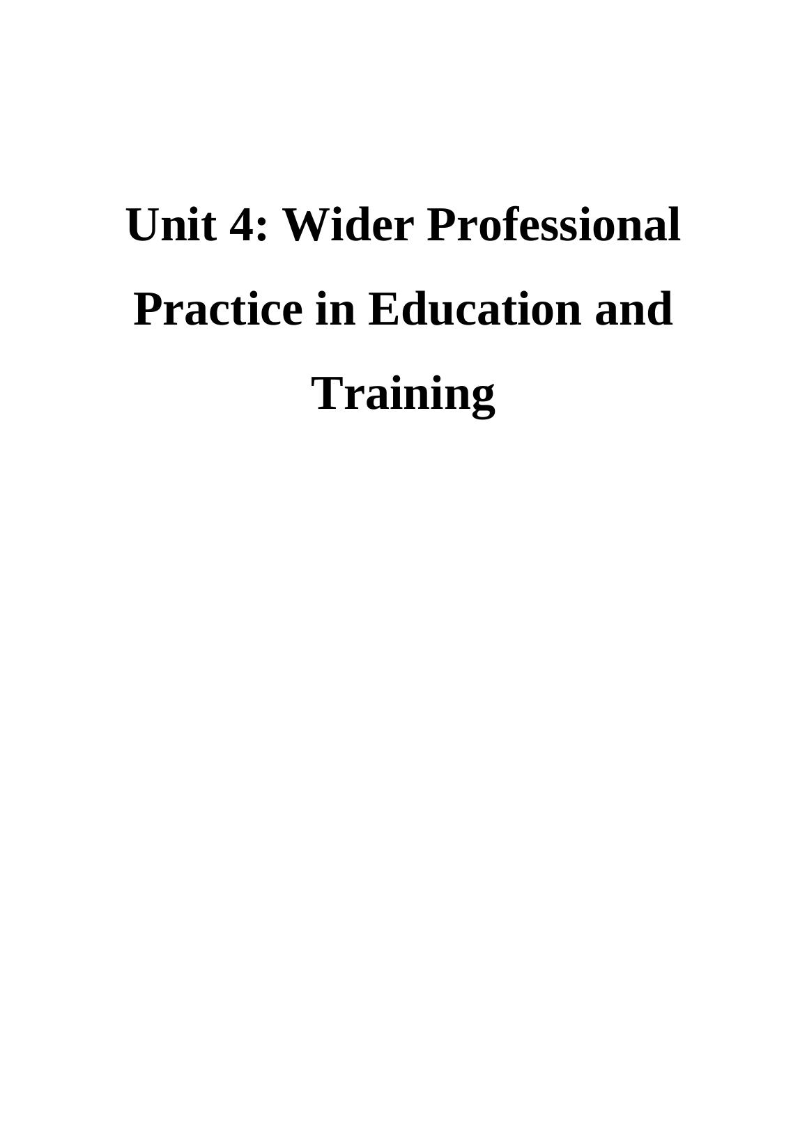 Wider Professional Practice in Education and Training_1