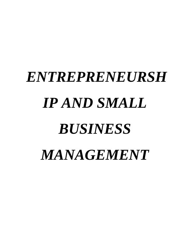 PART 13: Entrepreneurship and Small Business Management InTRODUCTION_1