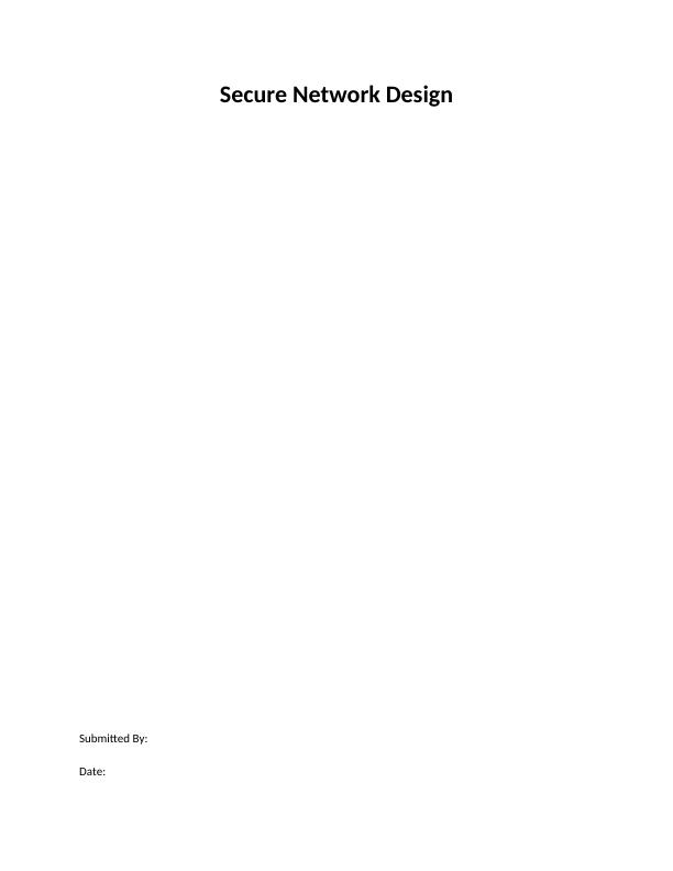 Report on Secure Network Design_1