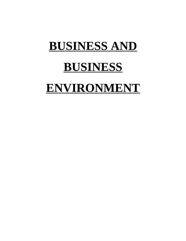 Assignment on Business Environment - Desklib_1