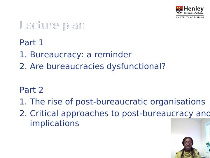 Post Bureaucracy: Understanding and Analyzing Functionality of Bureaucratic Organizations_4