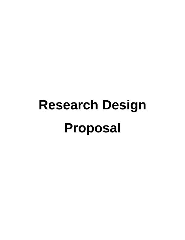 Research Design & the Research Proposal_1