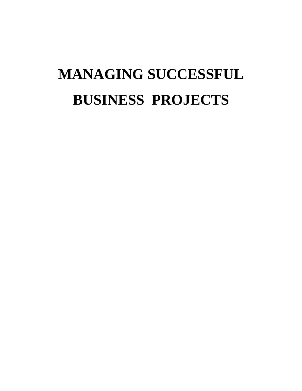 Managing Successful Business Projects Assignment : Continental Consulting Limited_1