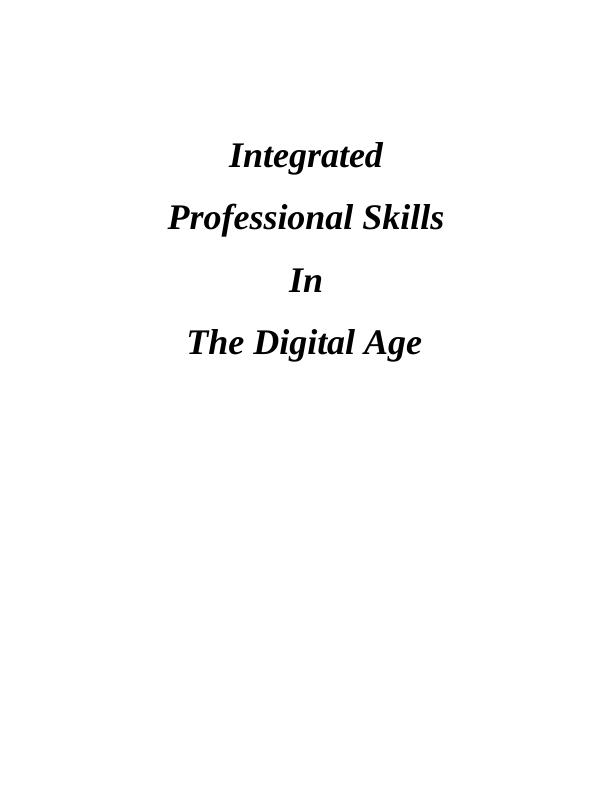 Integrated Professional Skills  Assignment_1