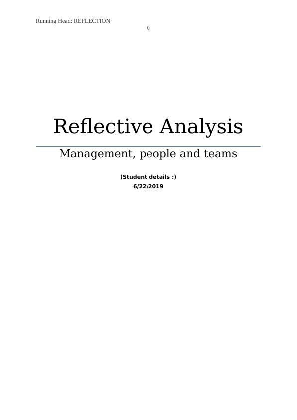 Reflective Analysis_1