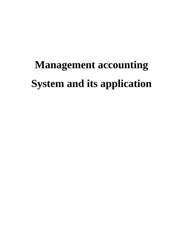 Management Accounting System : PDF_1