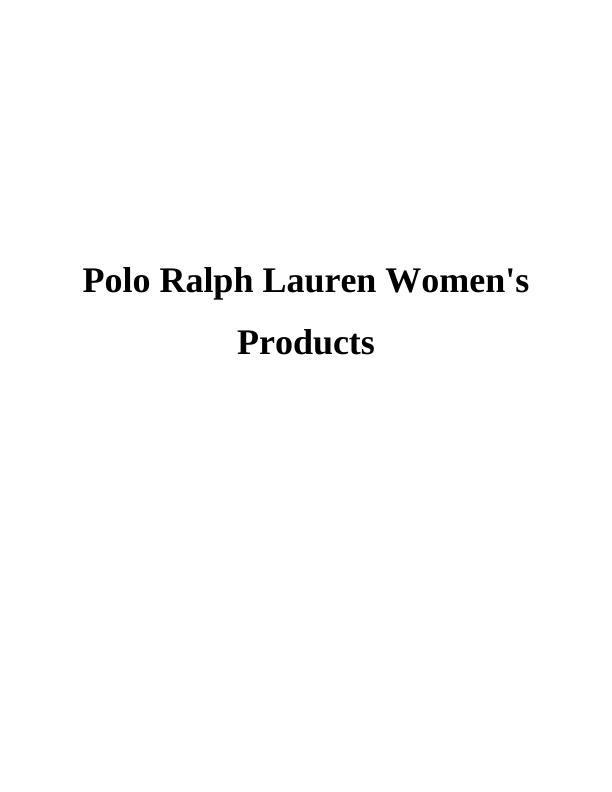 Polo Ralph Lauren Women's Products_1