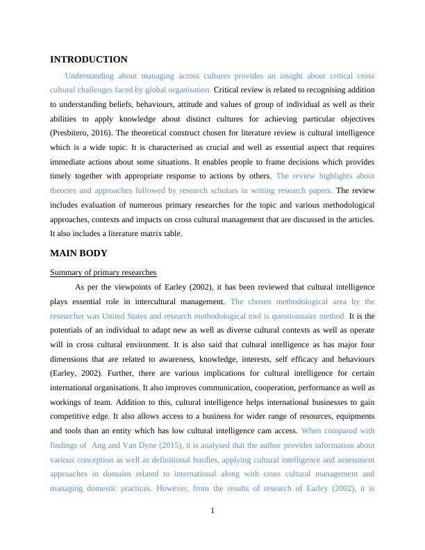 Critical Review on Cultural Intelligence in Cross Cultural Management_3