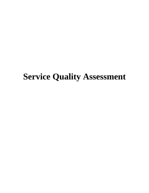 Service Quality Assessment_1