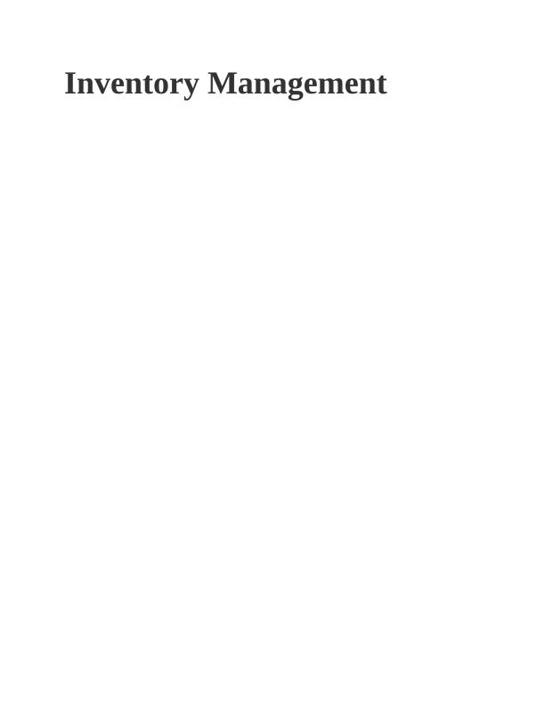 Inventory Management Assignment: Just Baked_1