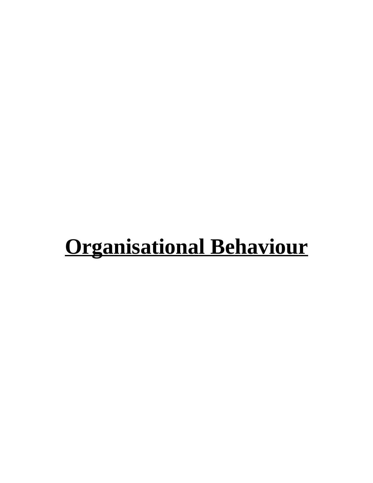 Philosophies Of Organizational Behavioural_1