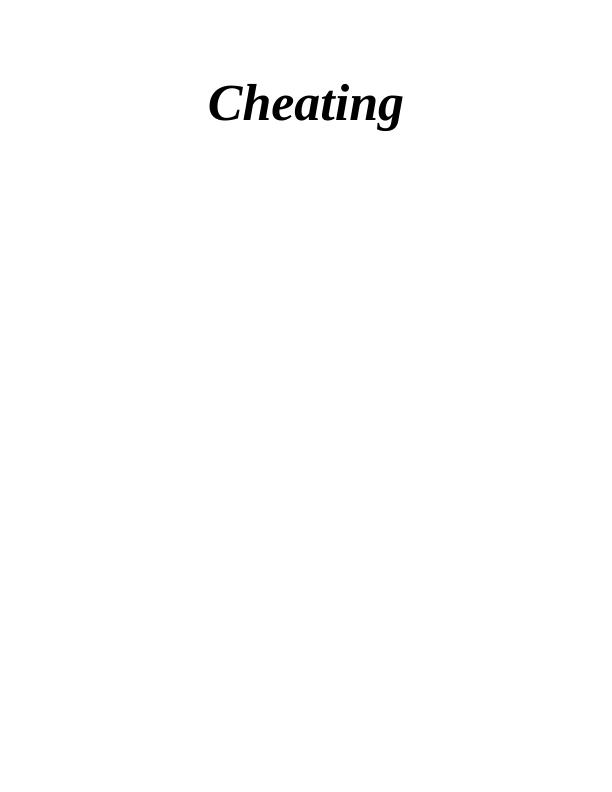 Cheating: The Consequences and Impact on Individuals_1