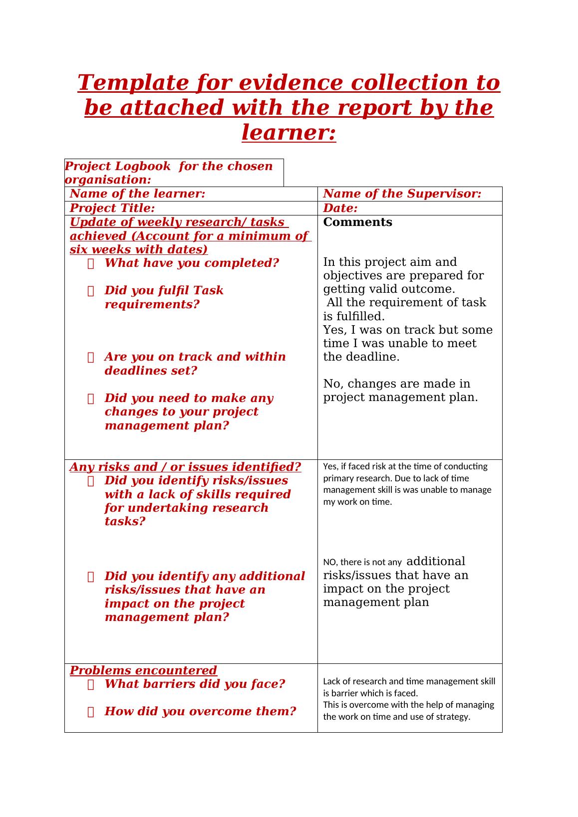 Project Management Sample Assignment - Doc_1