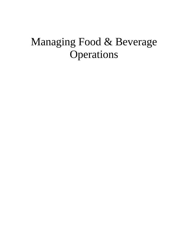 Managing Food & Beverage Operations_1
