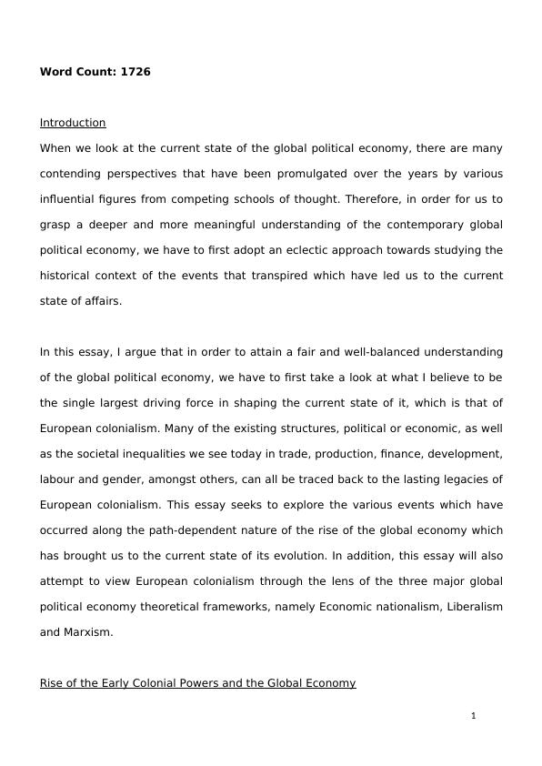 (PDF) Global political economy_1