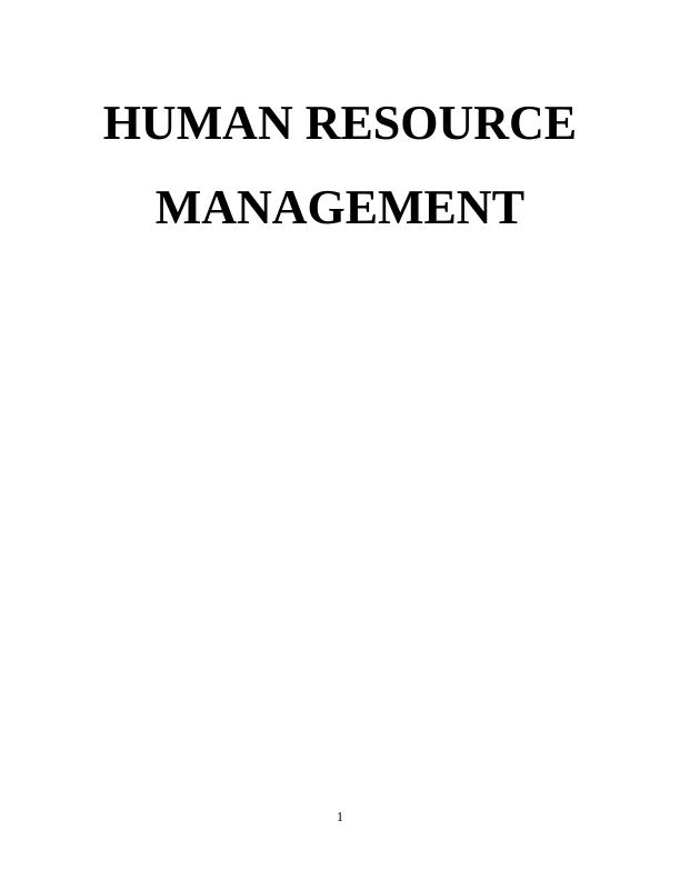 Assignment on Role of Human Resource Management in Hilton Hotel_1