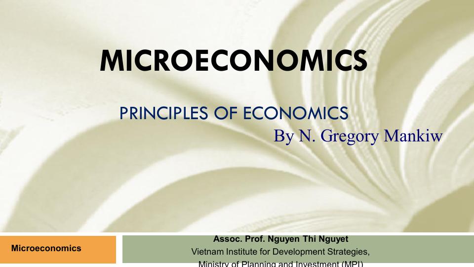 MICROECONOMICS PRINCIPLES OF ECONOMICS_1