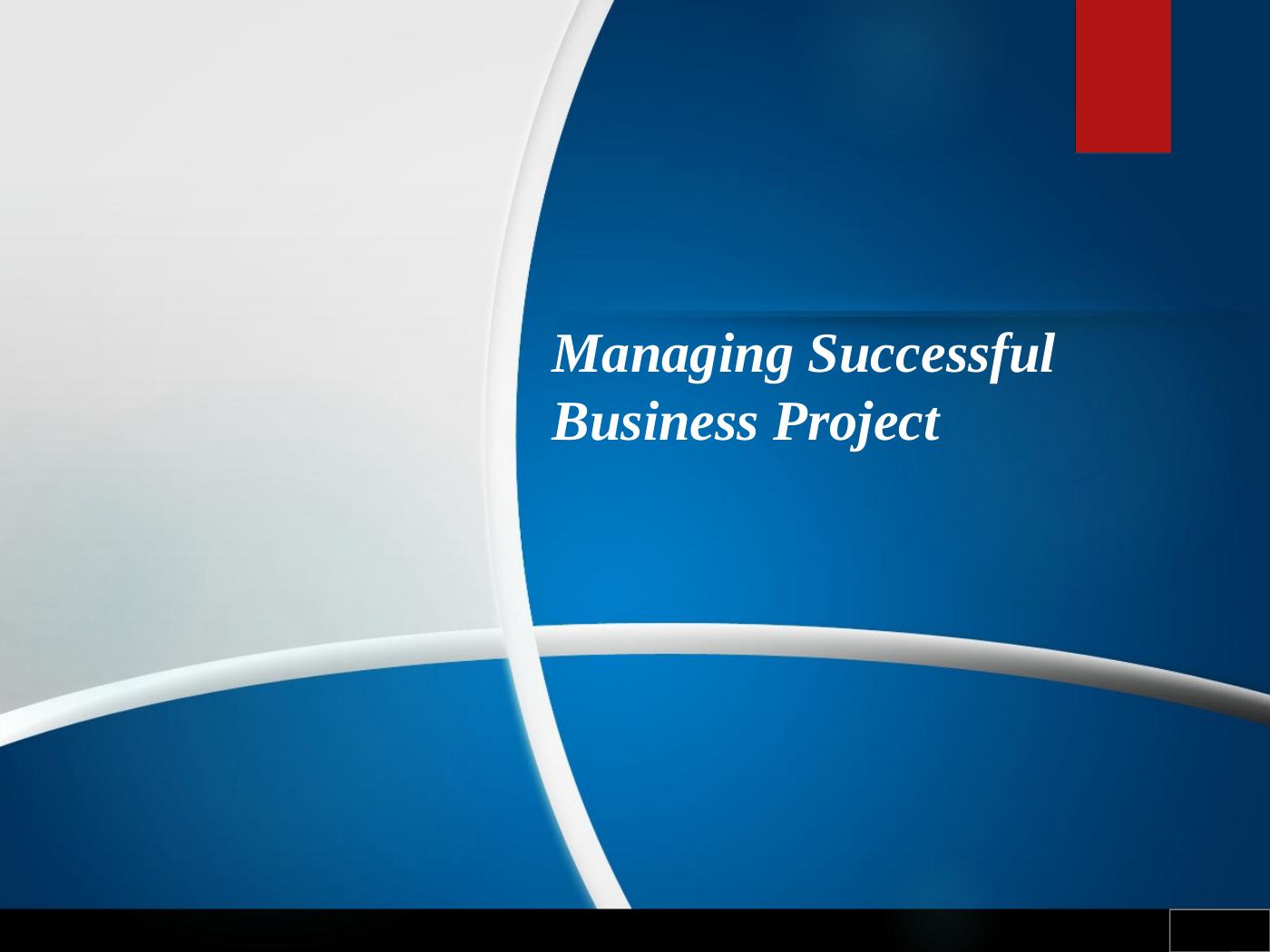 Managing A Successful Business Project