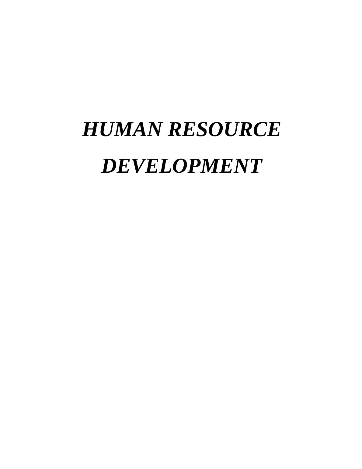 Human Resource Development- Doc_1
