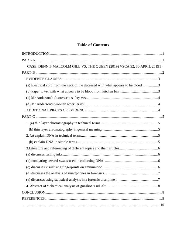 forensic science case study assignment ppt