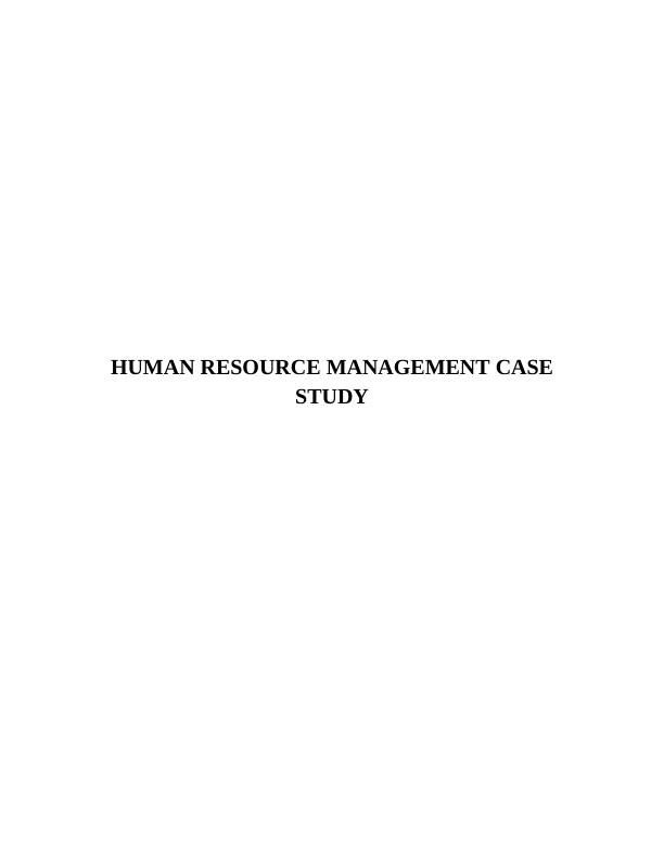 Human Resource Management Assignment : Costa Coffee_1