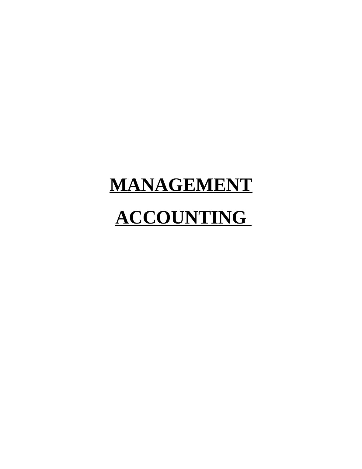 Management Accounting technique_1