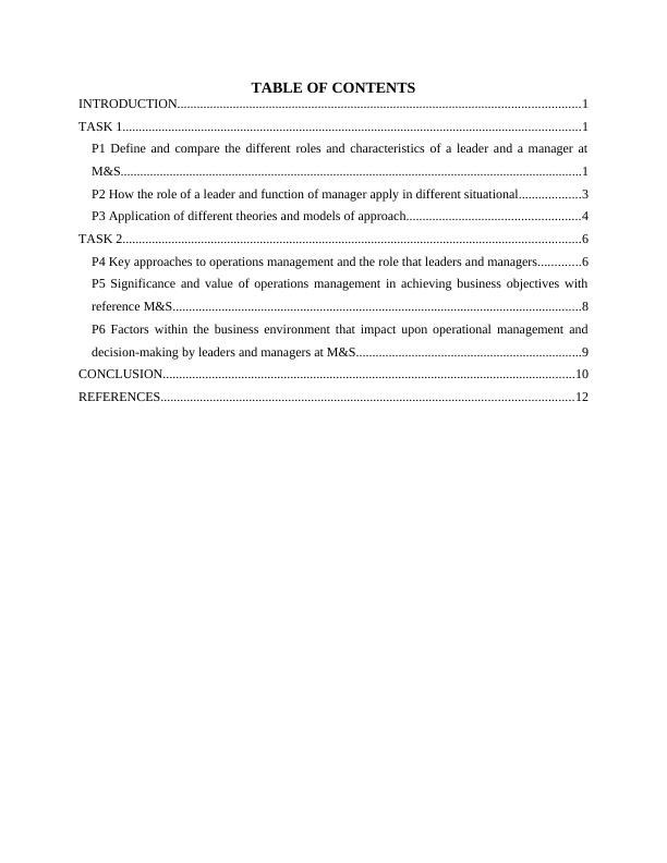 Leadership and Operations TABLE OF CONTENTS_2