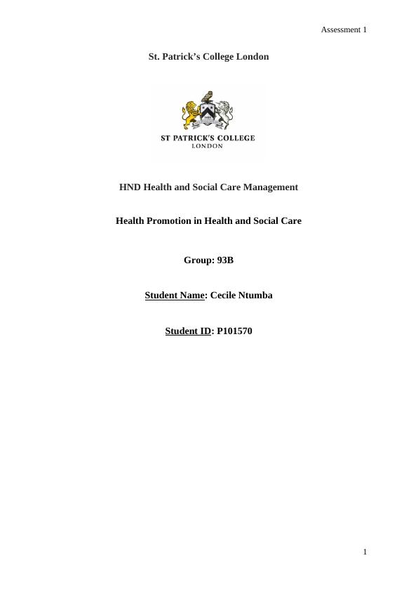 Unit 29: Health and Social Care_1