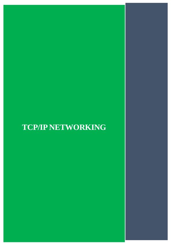 Assignment on TCP/IP Networking_1
