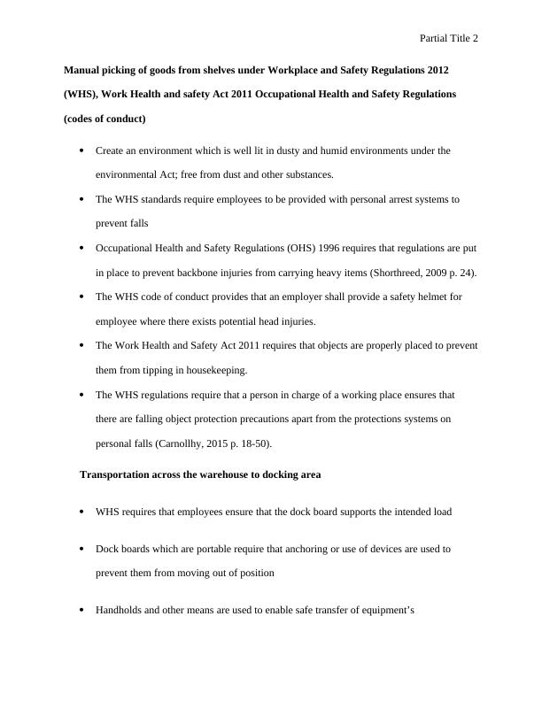 Occupational Health and Safety Regulations