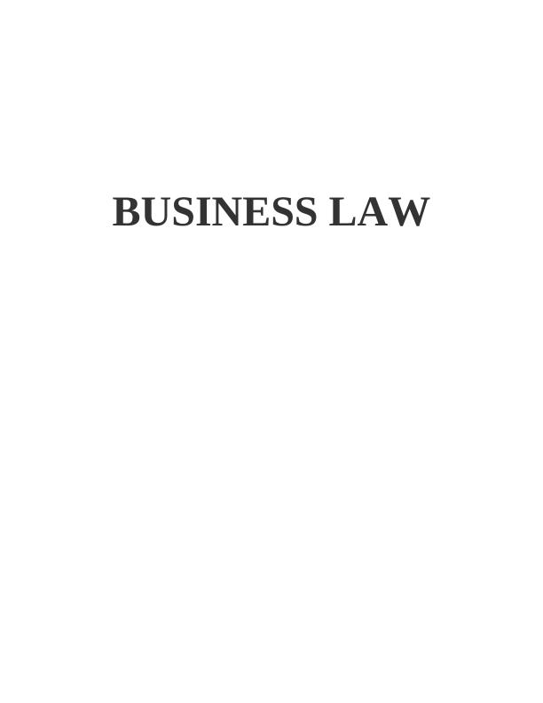 Business Law Set of Principle Assignment_1